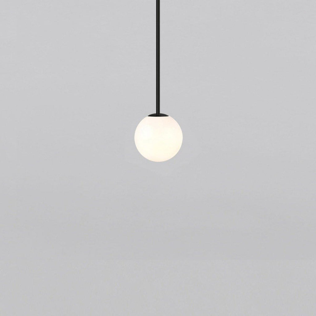 Modern Glossy Glass Pendant Light with Integrated LED | Selectable Light Tones for Kitchen or Dining Room